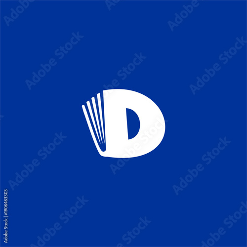 Modern Minimalist Letter D Bo...