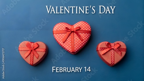 Happy Valentine's Day with gifts.