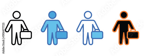 Workplace injury icon, vector illustration isolated on white background, fully editable design