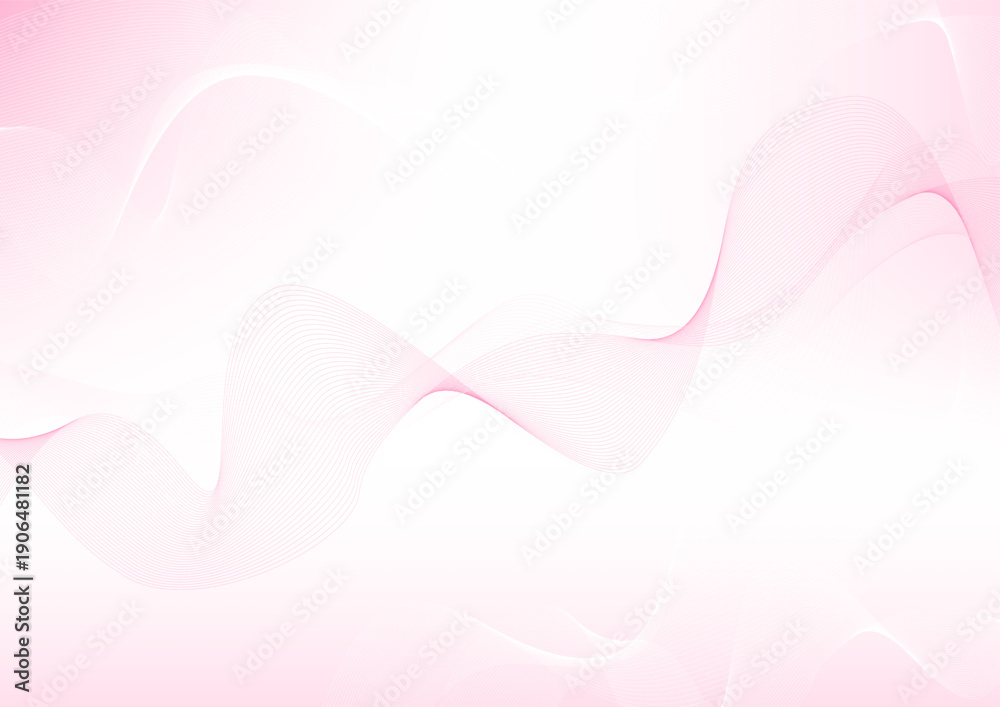 Obraz premium abstract gradient pink background with wave flowing line