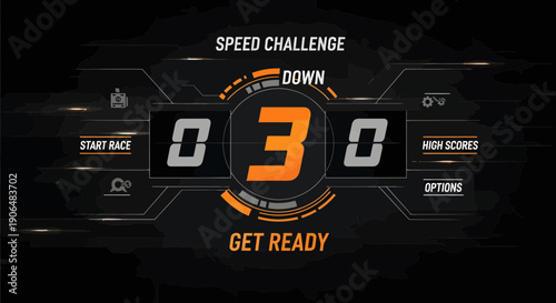 Speed Challenge Countdown Get Ready for the Race.