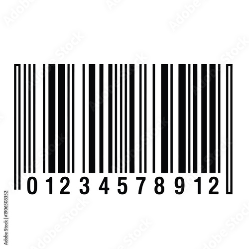 A standard black and white barcode with numerical digits for product identification and scanning