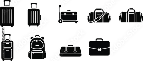 Travel luggage and bags. 