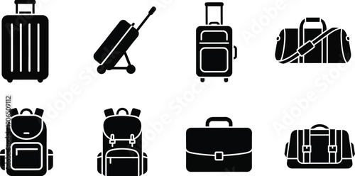 Travel luggage and bags. 