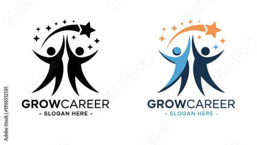 A logo design concept for a career growth and development company