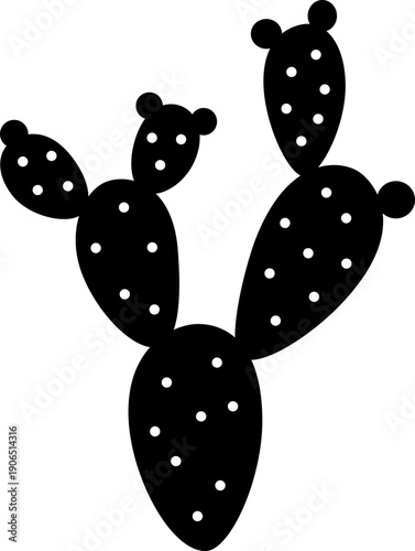 Silhouette of a cactus