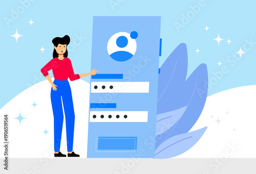 De Identification Concept Illustration Vector Style