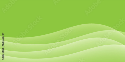 Slika na platnu Abstract green curve background