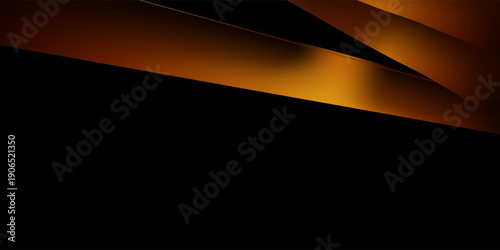 3d rendering of abstract geometric background in orange and black. Scene for advertising design, technology, showcase, banners, game, E-sports, business, promotions, metaverse. Sci-fi illustration