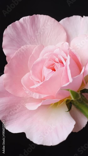 Wallpaper Mural A macro shot of a beautiful, delicate pink rose Torontodigital.ca