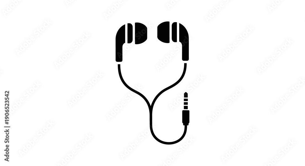Obraz premium Stethoscope medical healthcare icon minimal design