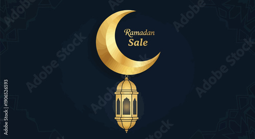 Vector illustration of a bright moon and stars designed as a lightbulb icon to represent a creative night sky idea and innovation concept of Eid