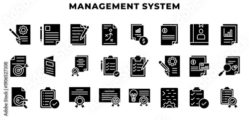 Business Management and Analytics Icons Set