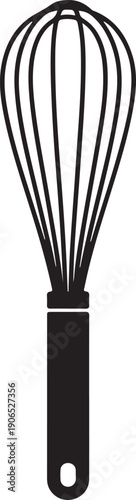 Balloon whisk for mixing and whisking flat vector icon for cooking apps and websites