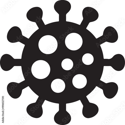 bacterias vector icon isolated on white background