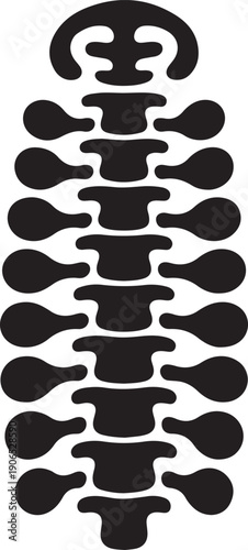 Anatomy spine icon. Simple illustration of anatomy spine vector icon for web design isolated on white background