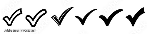 Free Download Different checkmark icon design set - GFXLoad