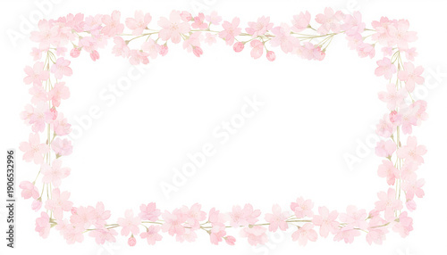 Wallpaper Mural 桜　背景　フレーム Torontodigital.ca