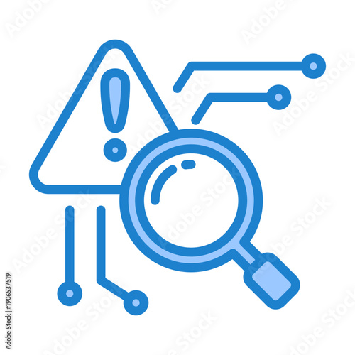 Risk Assessment Icon - Blue Style