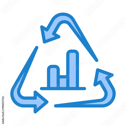 Contingency Plan Icon - Blue Style