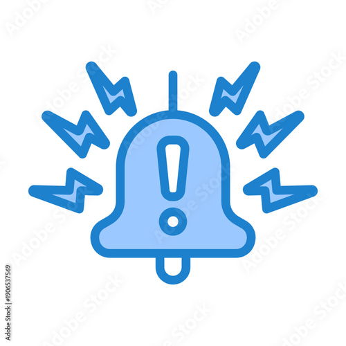 Emergency Broadcast Icon - Blue Style
