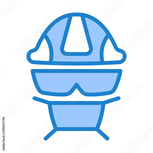 Protective Gear Icon - Blue Style