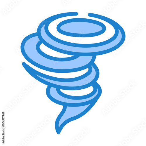 Hurricane Icon - Blue Style