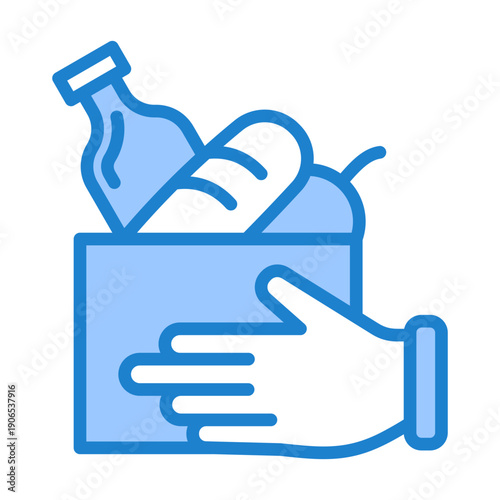 Donation Management Icon - Blue Style