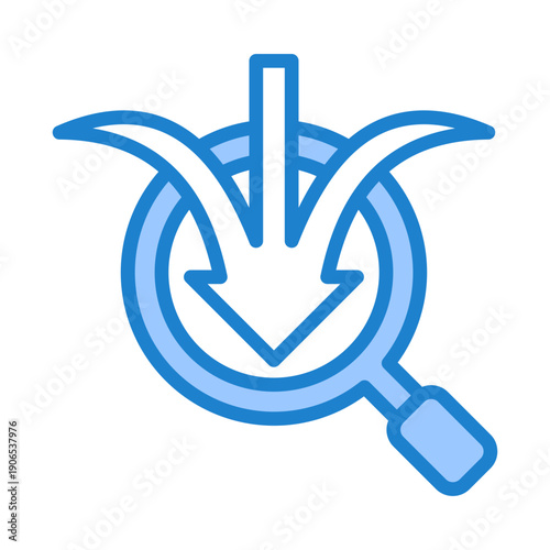 Resource Tracking Icon - Blue Style