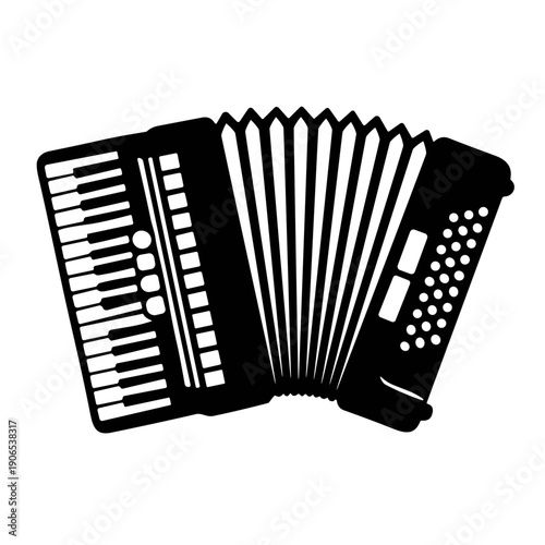 icon illustration Accordion vector