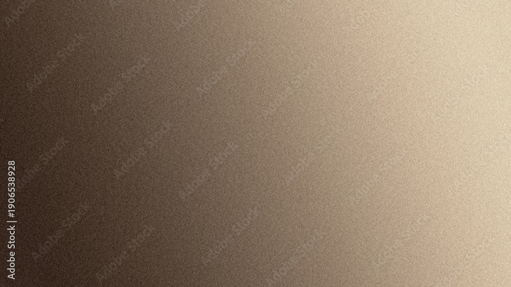 Fototapeta premium Dark Brown and Cream Grainy Gradient Abstract Background