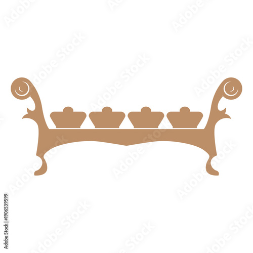 Gamelan traditional Indonesian percussion instrument icon