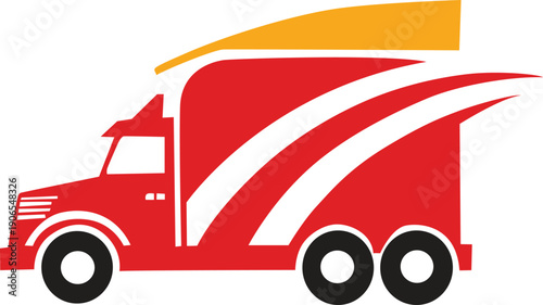 Modern Geometric Colorful Shape Vector logo with Center Abstract art, creative Symmetric Design.