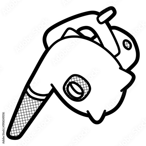 dust blower vector, rear side view, editable lines