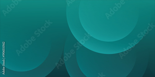 Teal Abstract Circles Background With Gradient And Soft Overlapping Patterns For Modern Design vector illustration