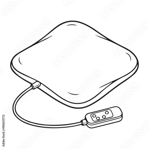 Heat Pad for Pain Relief and Muscle Relaxation – Electric Therapy and Wellness Equipment for Home and Clinic.