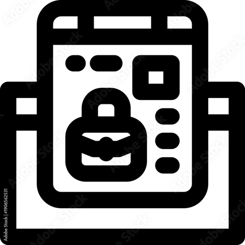 posting line icon. Clean and minimalist vector icon for websites, mobile apps, presentations, and logos. Fully scalable and customizable for any project.