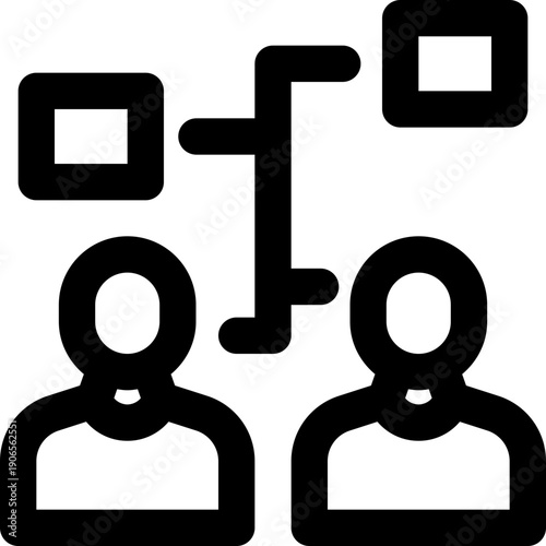 supplier line icon. Clean and minimalist vector icon for websites, mobile apps, presentations, and logos. Fully scalable and customizable for any project.