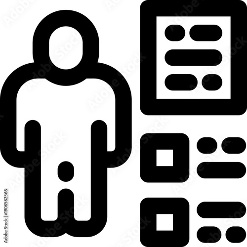 duties line icon. Clean and minimalist vector icon for websites, mobile apps, presentations, and logos. Fully scalable and customizable for any project.