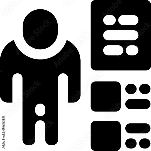 duties glyph icon. Strong and solid vector icon for websites, mobile interfaces, presentations, and visual branding. High quality and easy to edit.