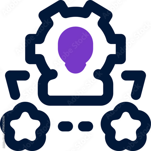 talent management duotone icon. Sleek and modern vector icon for websites, mobile apps, marketing materials, and corporate design. Fully scalable and ready to use.