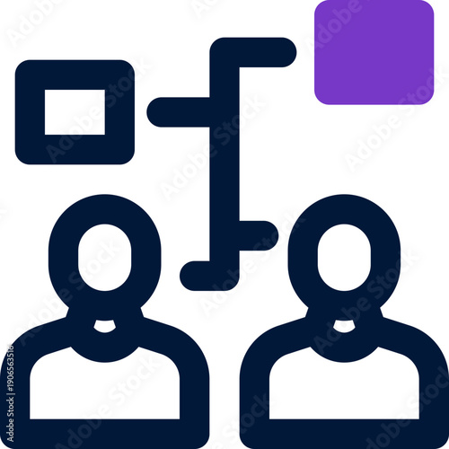 supplier duotone icon. Sleek and modern vector icon for websites, mobile apps, marketing materials, and corporate design. Fully scalable and ready to use.