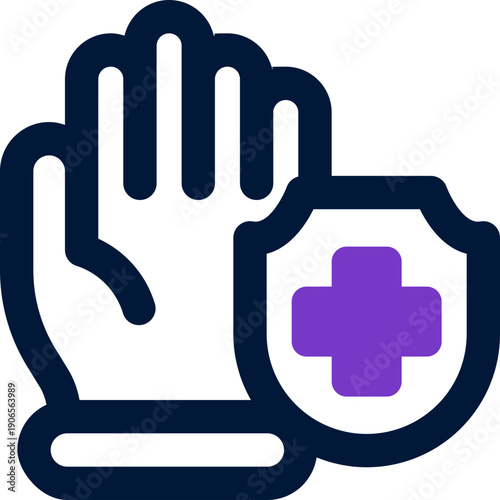 gloves duotone icon. Sleek and modern vector icon for websites, mobile apps, marketing materials, and corporate design. Fully scalable and ready to use.