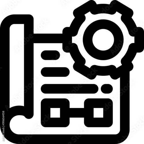 project line icon. Clean and minimalist vector icon for websites, mobile apps, presentations, and logos. Fully scalable and customizable for any project.