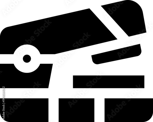 stapler glyph icon. Strong and solid vector icon for websites, mobile interfaces, presentations, and visual branding. High quality and easy to edit.