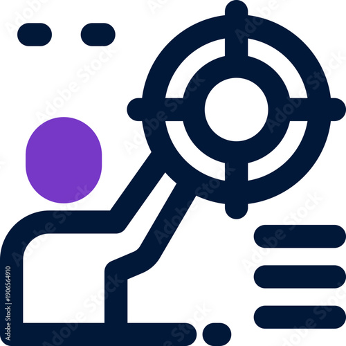 headhunter duotone icon. Sleek and modern vector icon for websites, mobile apps, marketing materials, and corporate design. Fully scalable and ready to use.