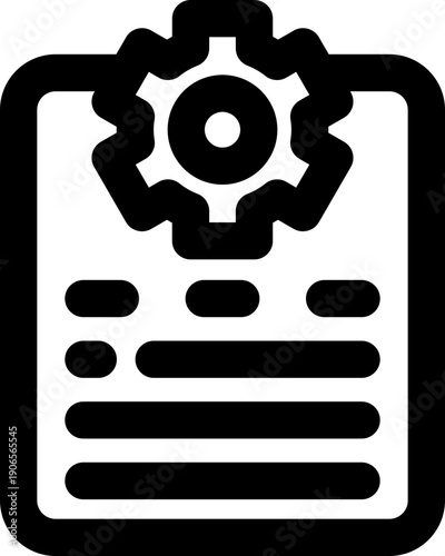 job description line icon. Clean and minimalist vector icon for websites, mobile apps, presentations, and logos. Fully scalable and customizable for any project.