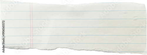Vintage Ripped Old Striped Paper Memo Note High Quality Isolated