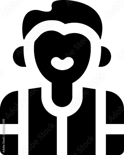 employer glyph icon. Strong and solid vector icon for websites, mobile interfaces, presentations, and visual branding. High quality and easy to edit.