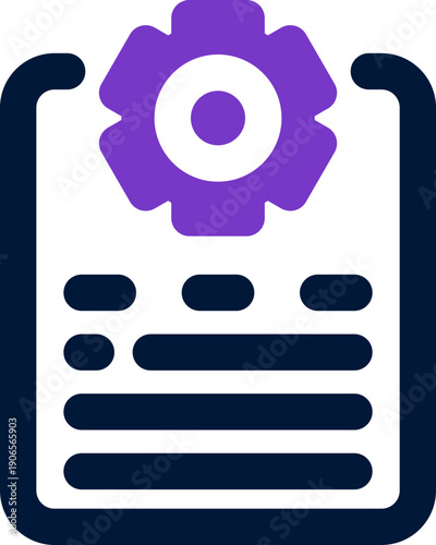 job description duotone icon. Sleek and modern vector icon for websites, mobile apps, marketing materials, and corporate design. Fully scalable and ready to use.